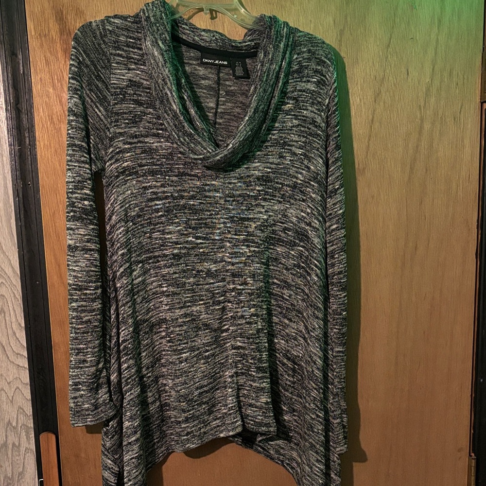 Chico's Multitone Cowl Neck Sweater